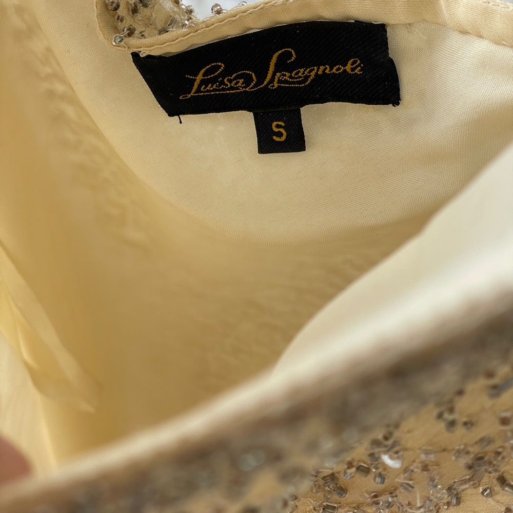Vintage Gold Embellished Dress - Picture 3 of 6